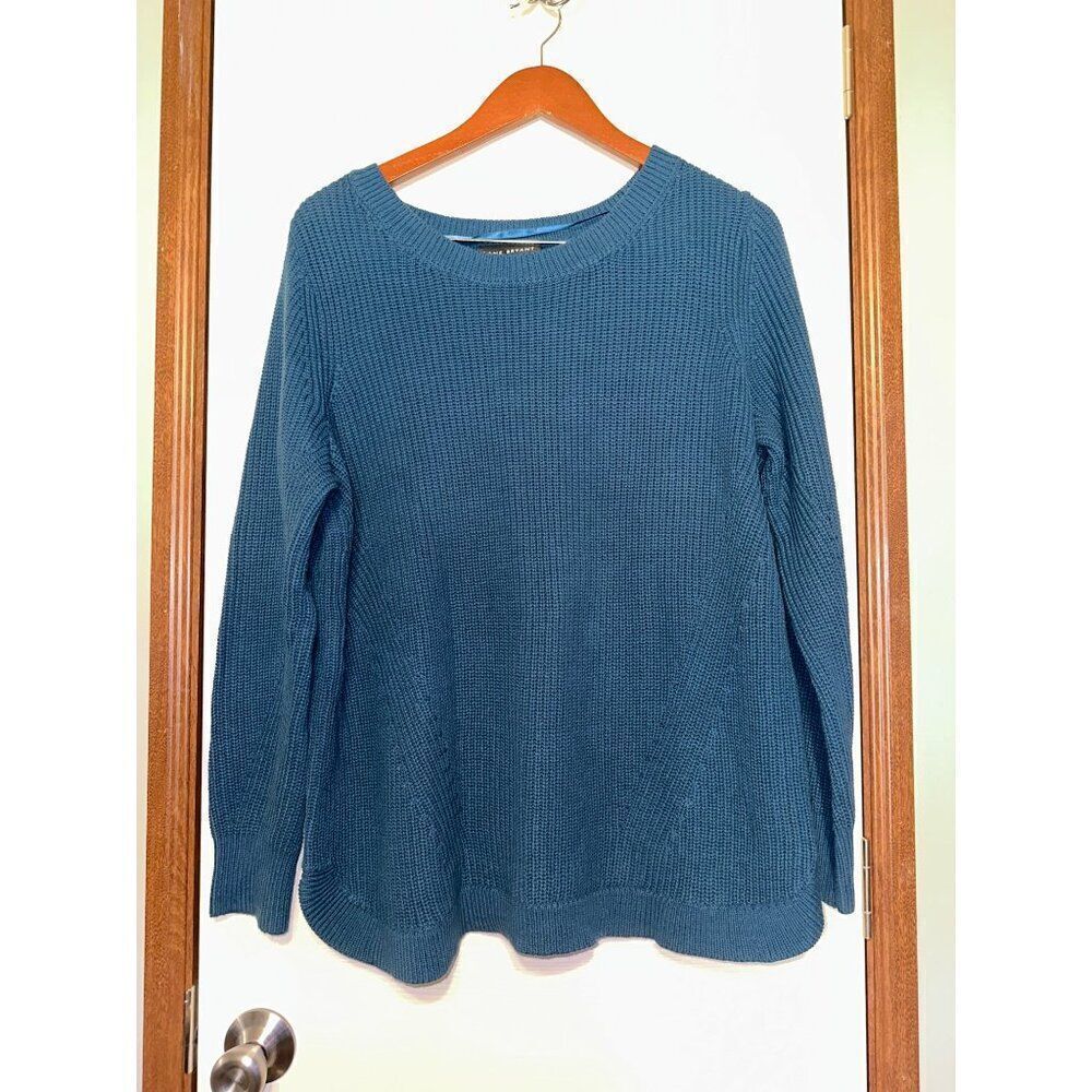 NWT Lane Bryant Teal Blue Rib-Knit Sweater Size 14-16